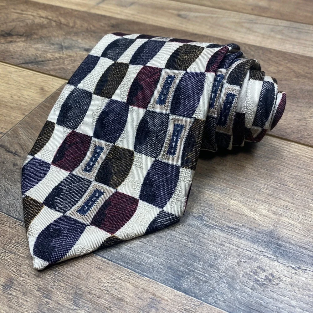 Robert Talbott Nordstrom Tie Mens Best In Class Silk Geometric Check Business